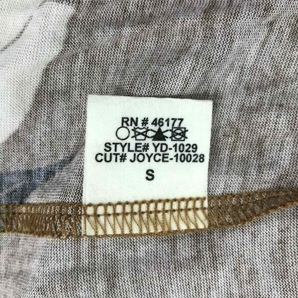 Vintage Womens Dress Size Small Tulip Print Boho Brown Bell Sleeve Open Back - Picture 7 of 10